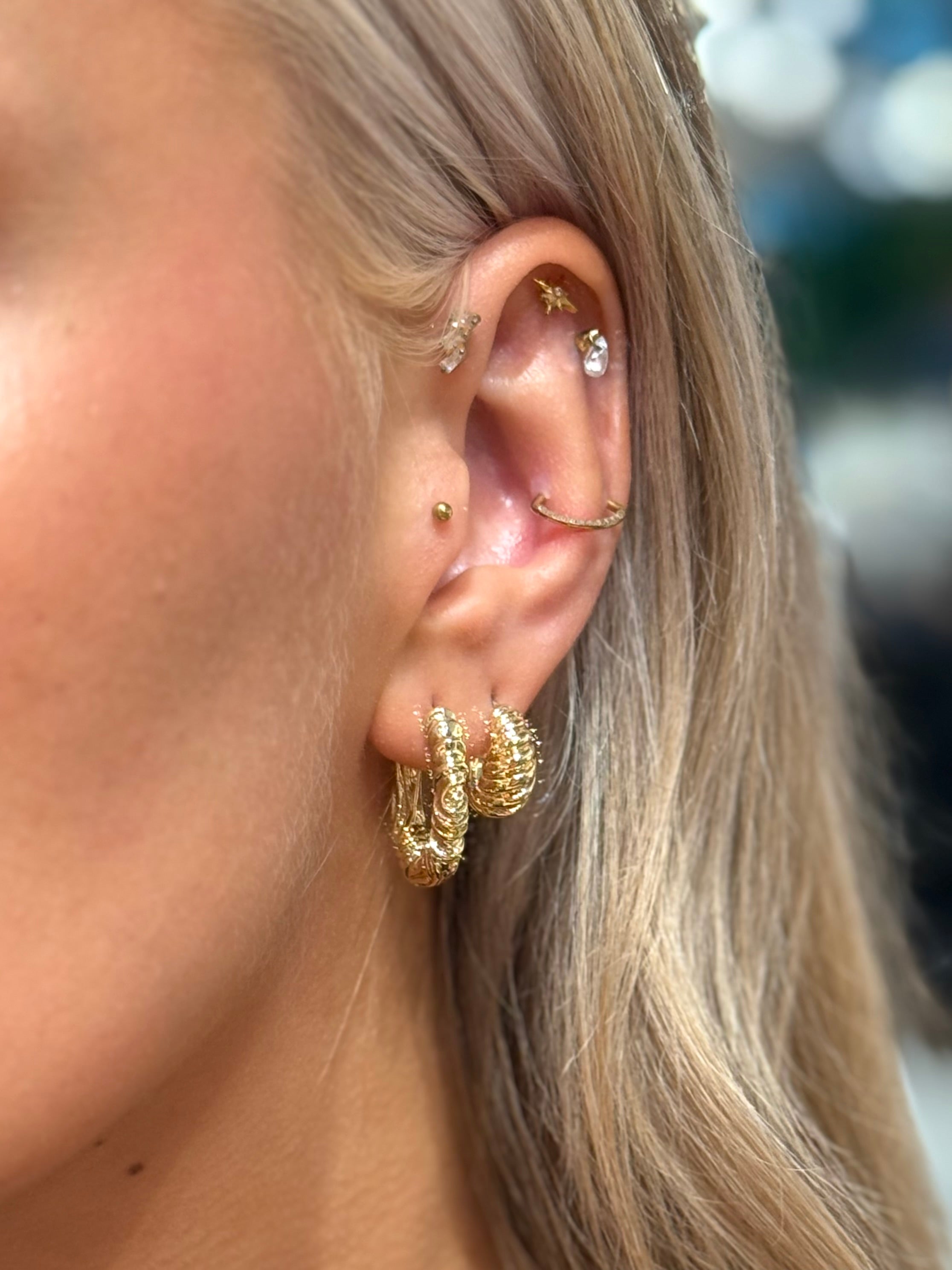 PCBELIS Earrings - Gold Colour
